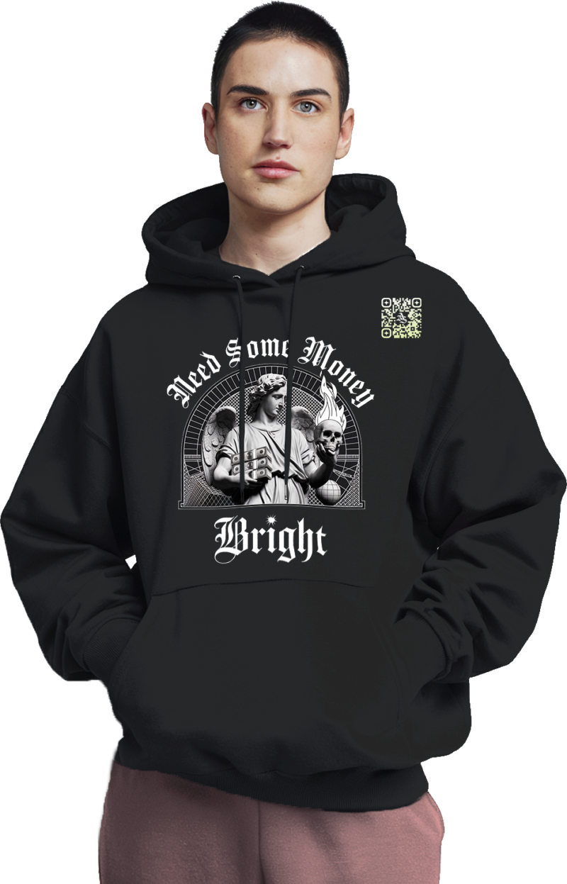 Marble Luxe Money Hoodie - Front & Back Graphic Edition - Image 17