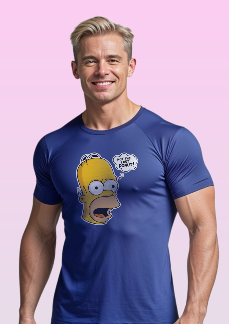 Not the Last Donut - Homer Simpson Graphic T-Shirt - Image 3