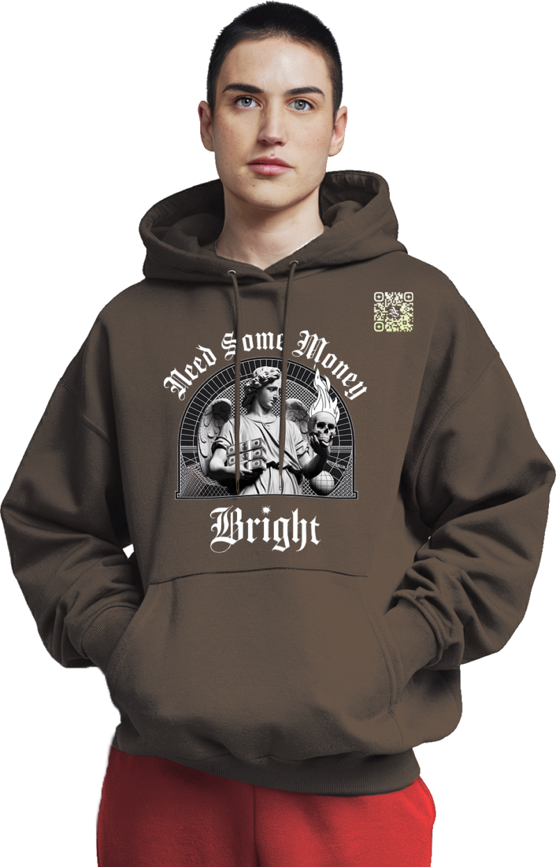 Marble Luxe Money Hoodie - Front & Back Graphic Edition - Image 9