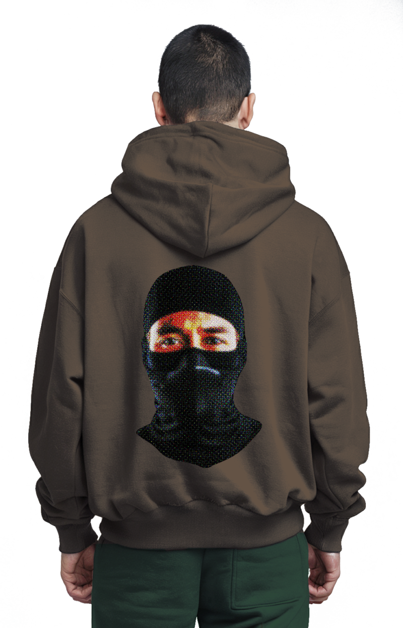 Robber Icon Hoodie - Bold Statements Front & Back - Image 16