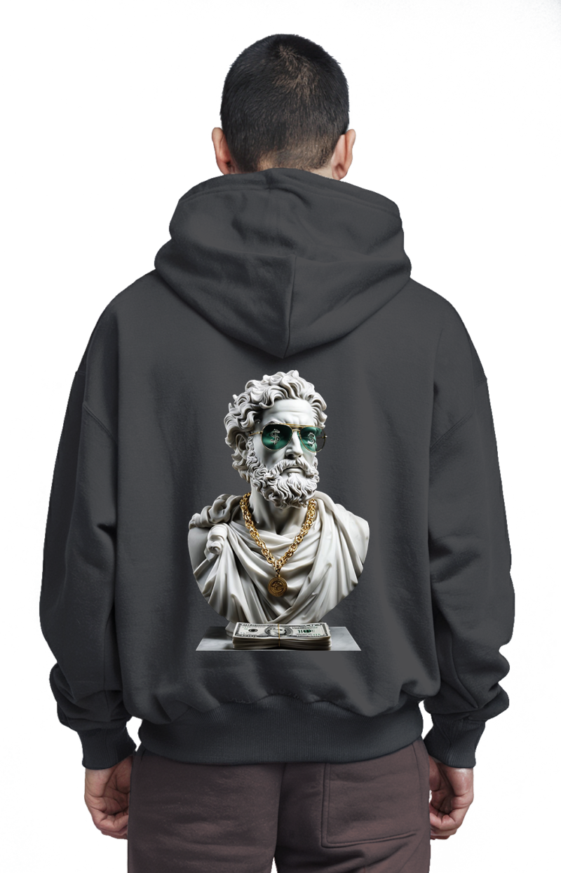 Marble Luxe Money Hoodie - Front & Back Graphic Edition - Image 8
