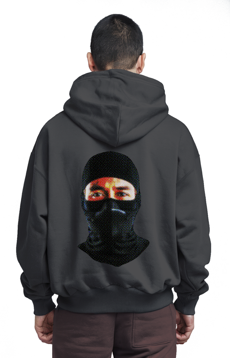 Robber Icon Hoodie - Bold Statements Front & Back - Image 18