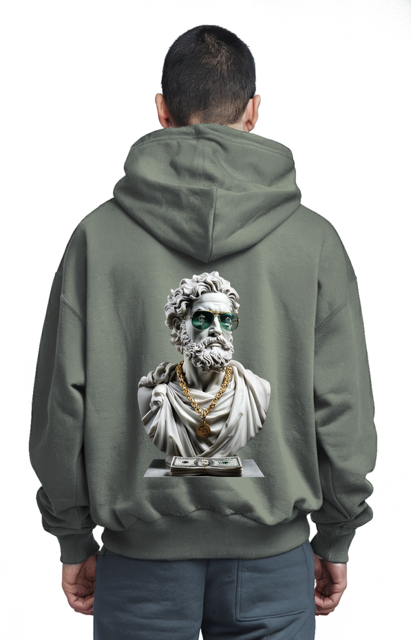 Marble Luxe Money Hoodie - Front & Back Graphic Edition - Image 2