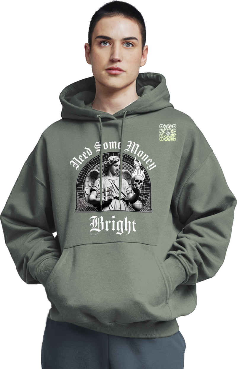 Marble Luxe Money Hoodie - Front & Back Graphic Edition