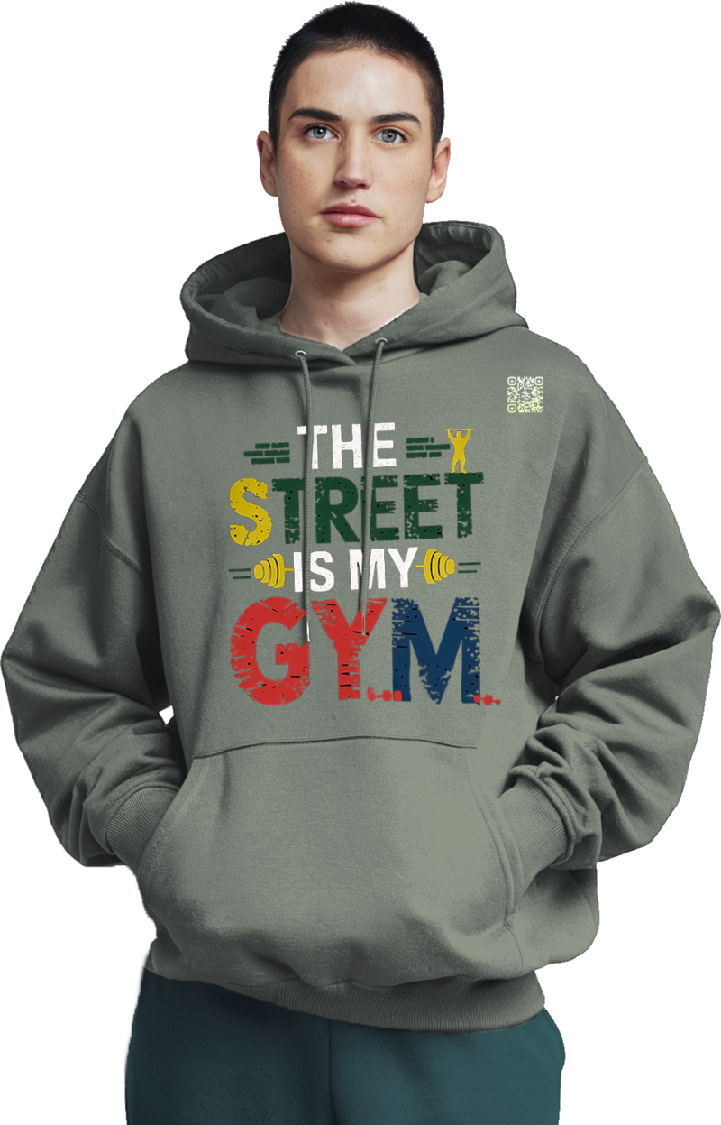 Dual Impact Activewear Hoodie: Street Gym & Joy - Image 11