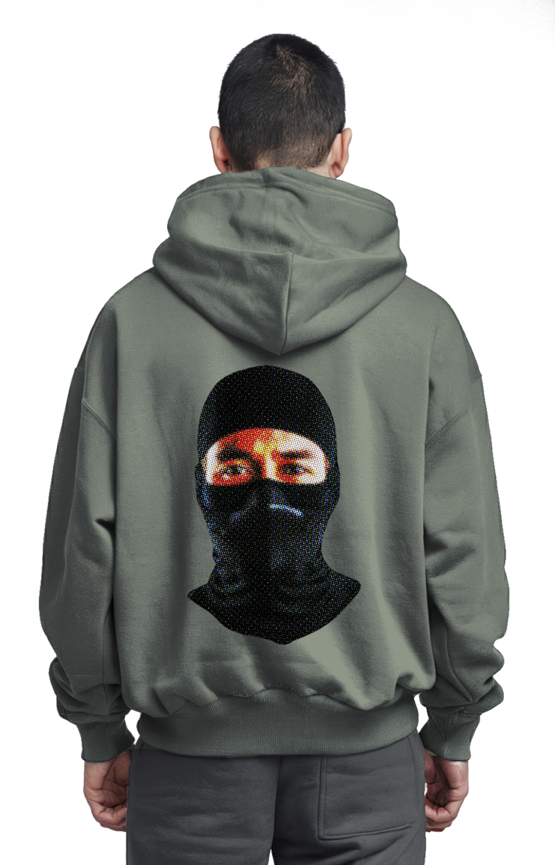 Robber Icon Hoodie - Bold Statements Front & Back - Image 14