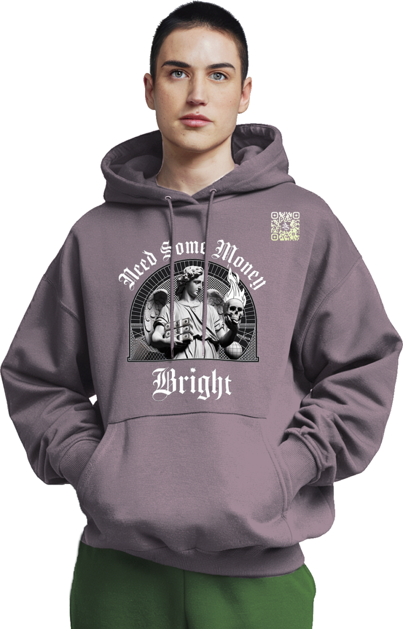 Marble Luxe Money Hoodie - Front & Back Graphic Edition - Image 5
