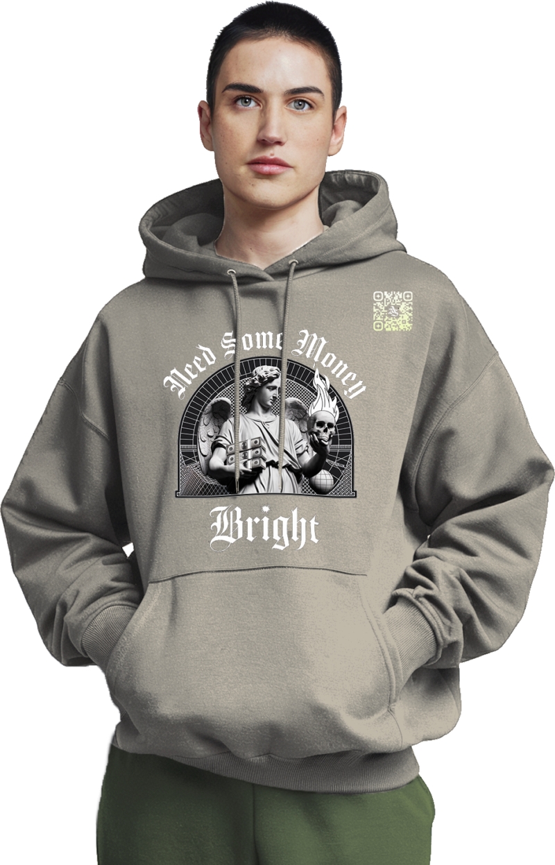 Marble Luxe Money Hoodie - Front & Back Graphic Edition - Image 13