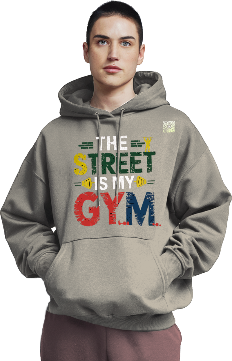 Dual Impact Activewear Hoodie: Street Gym & Joy