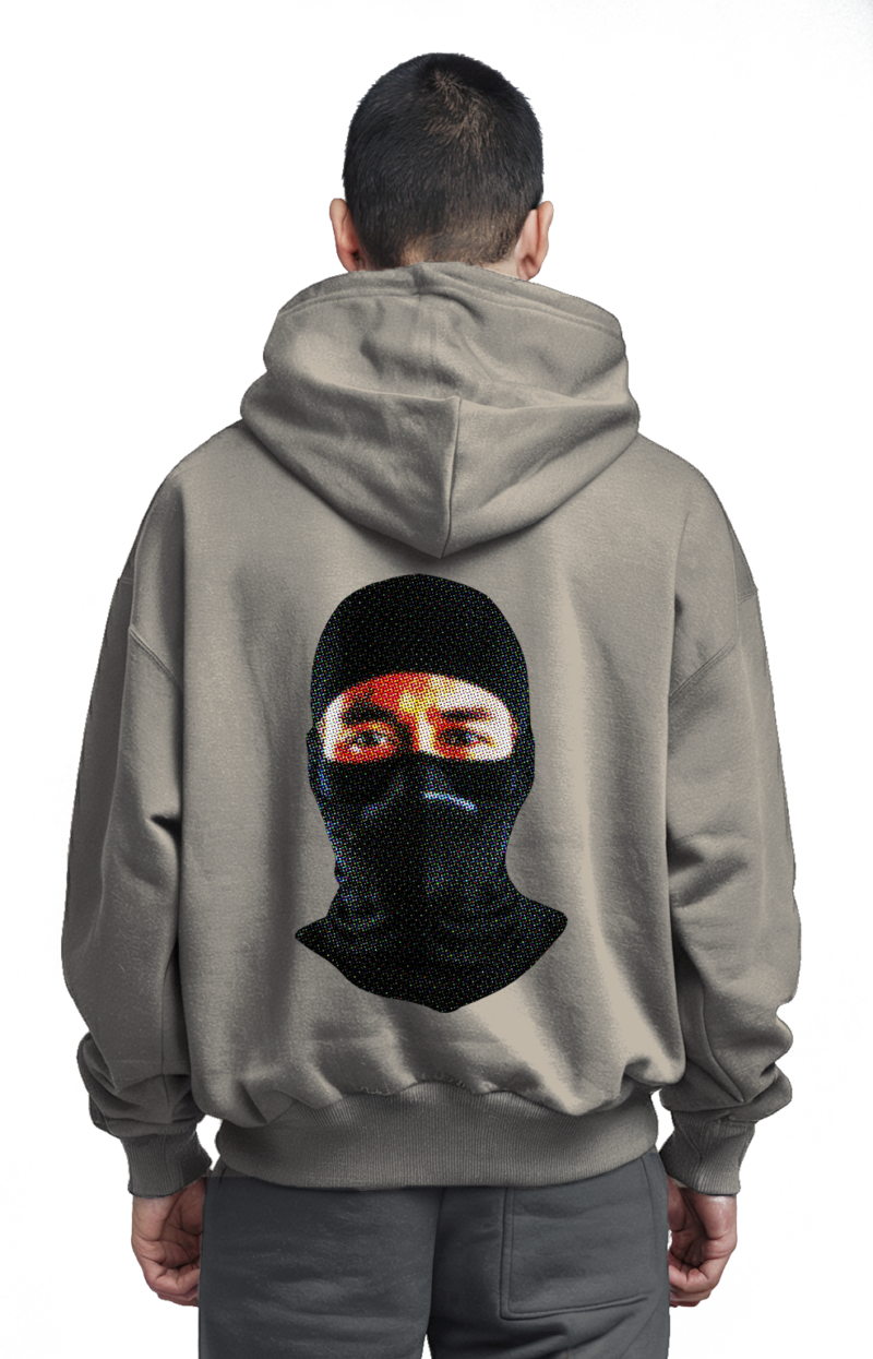 Robber Icon Hoodie - Bold Statements Front & Back - Image 6