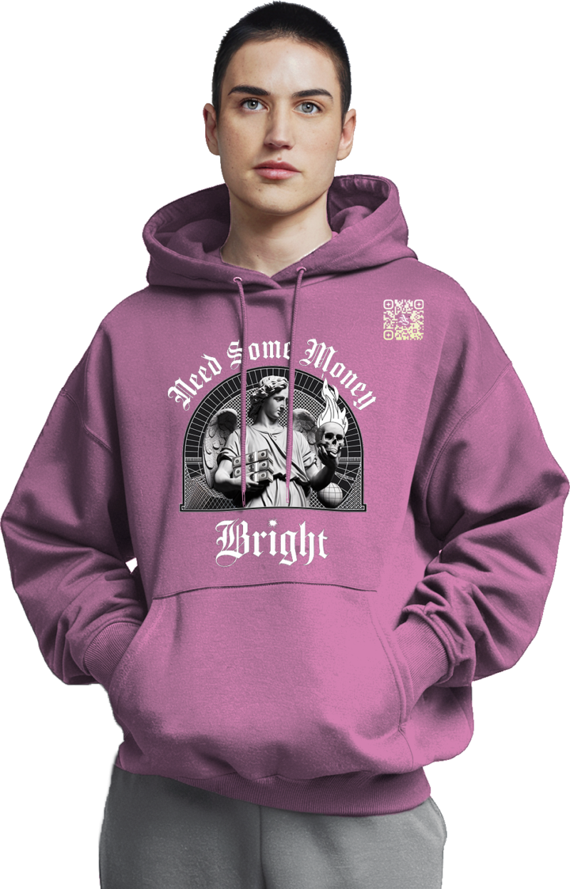 Marble Luxe Money Hoodie - Front & Back Graphic Edition - Image 11