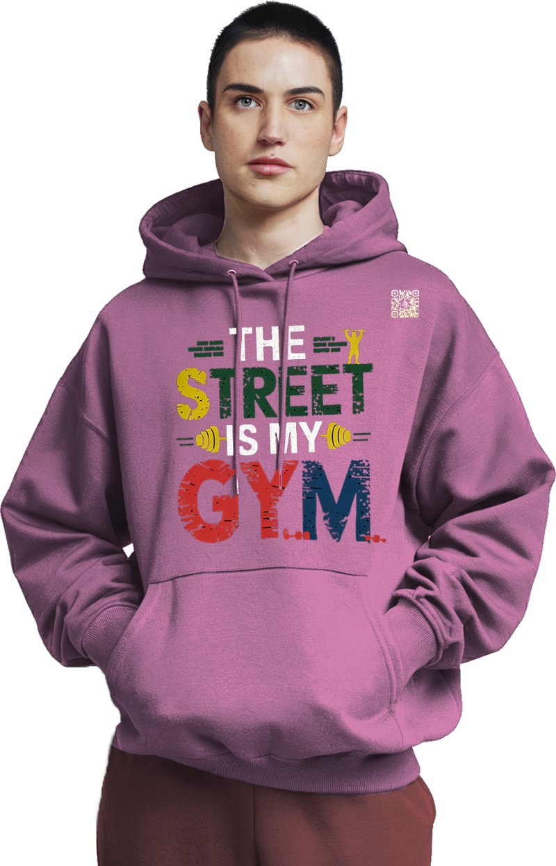Dual Impact Activewear Hoodie: Street Gym & Joy - Image 5