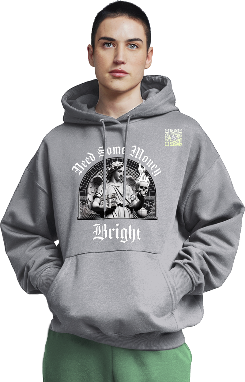 Marble Luxe Money Hoodie - Front & Back Graphic Edition - Image 15
