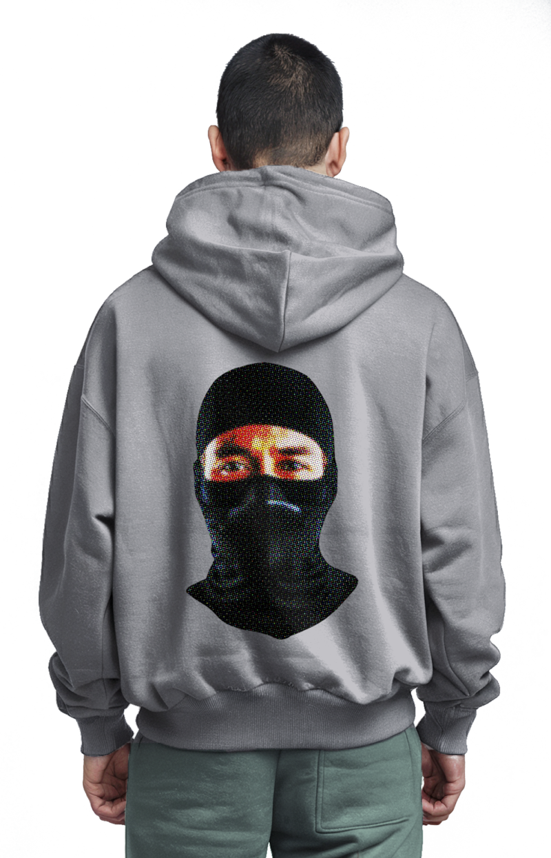 Robber Icon Hoodie - Bold Statements Front & Back - Image 4