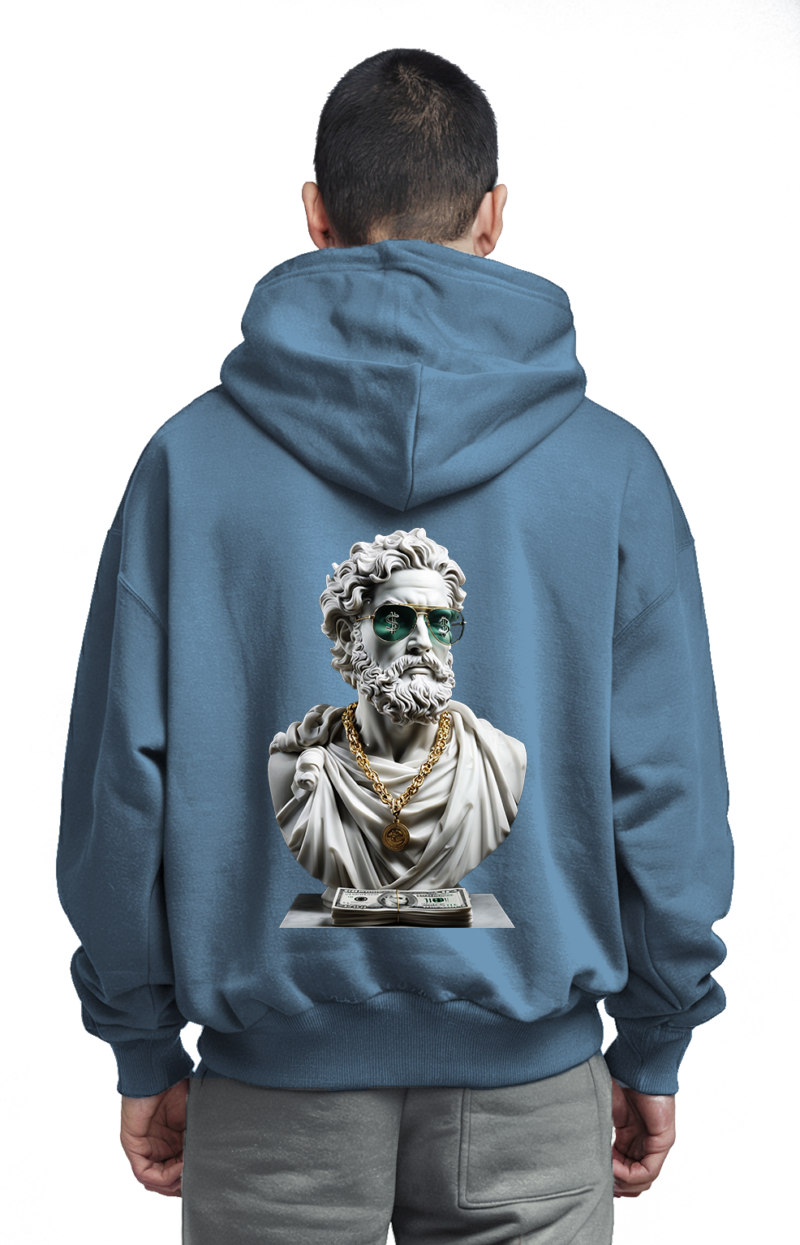 Marble Luxe Money Hoodie - Front & Back Graphic Edition - Image 4
