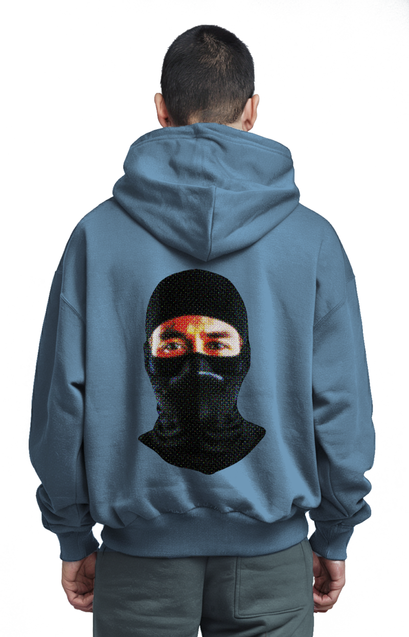 Robber Icon Hoodie - Bold Statements Front & Back - Image 12