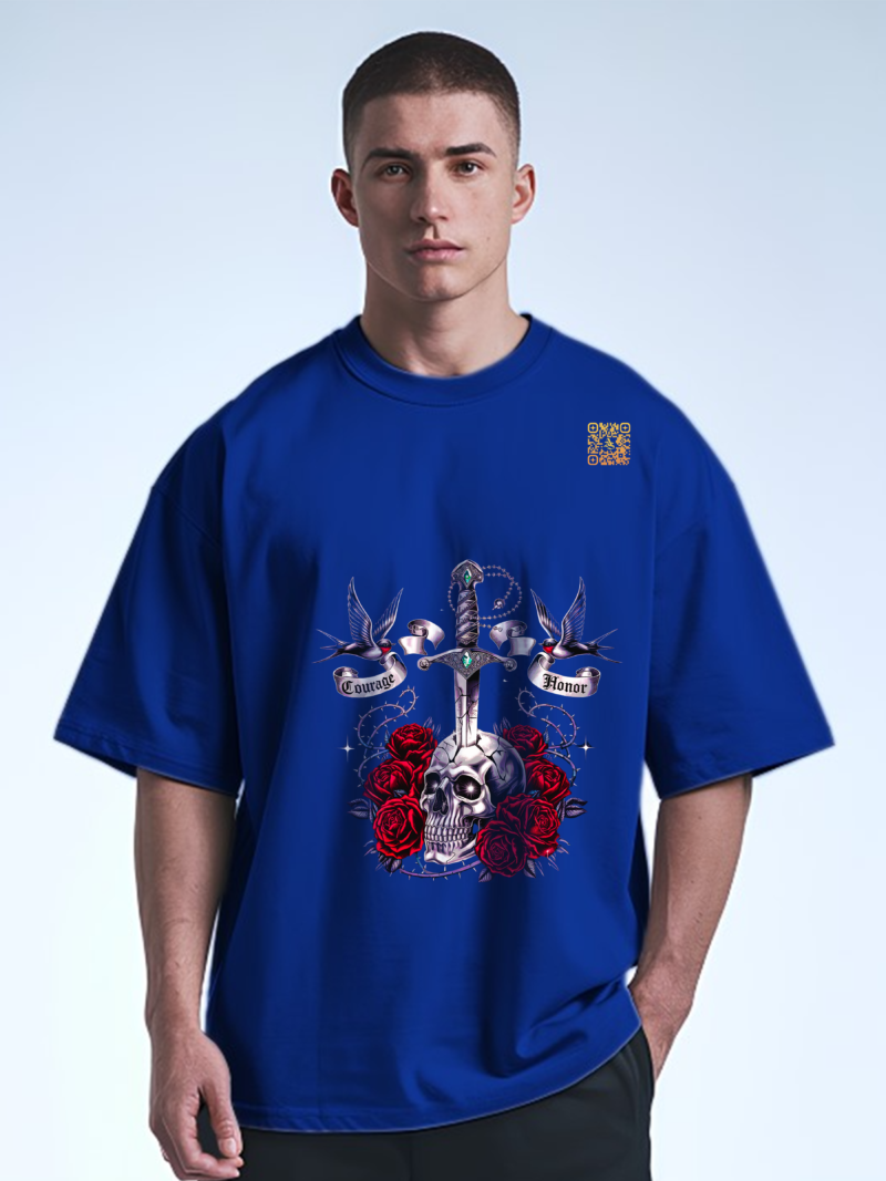 Valor & Roses Tee - Dual Symbolism Edition - Image 3