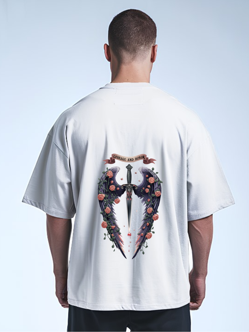 Valor & Roses Tee - Dual Symbolism Edition - Image 2