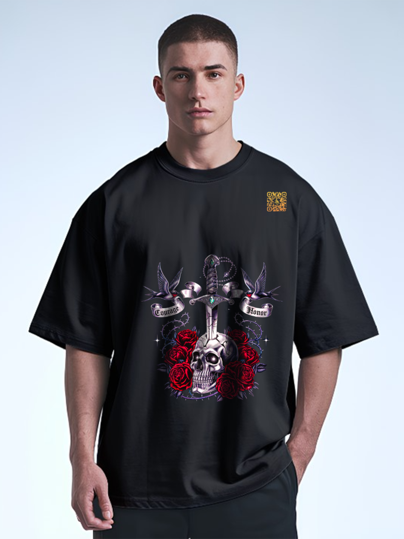 Valor & Roses Tee - Dual Symbolism Edition - Image 7