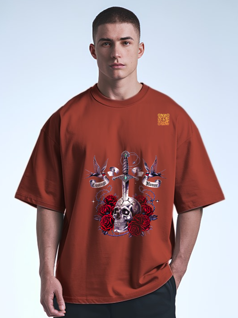 Valor & Roses Tee - Dual Symbolism Edition - Image 5