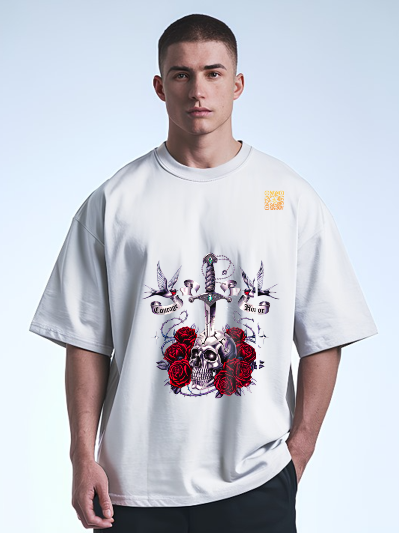 Valor & Roses Tee - Dual Symbolism Edition