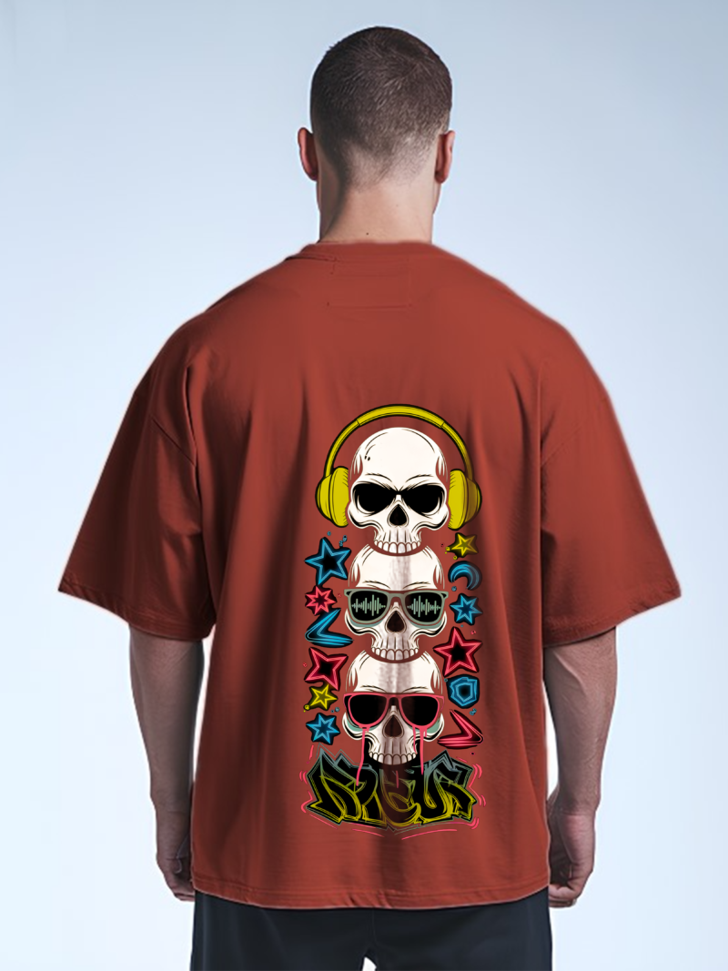 Cosmic Skull Beats Tee - Dual Dimension Design - Image 10