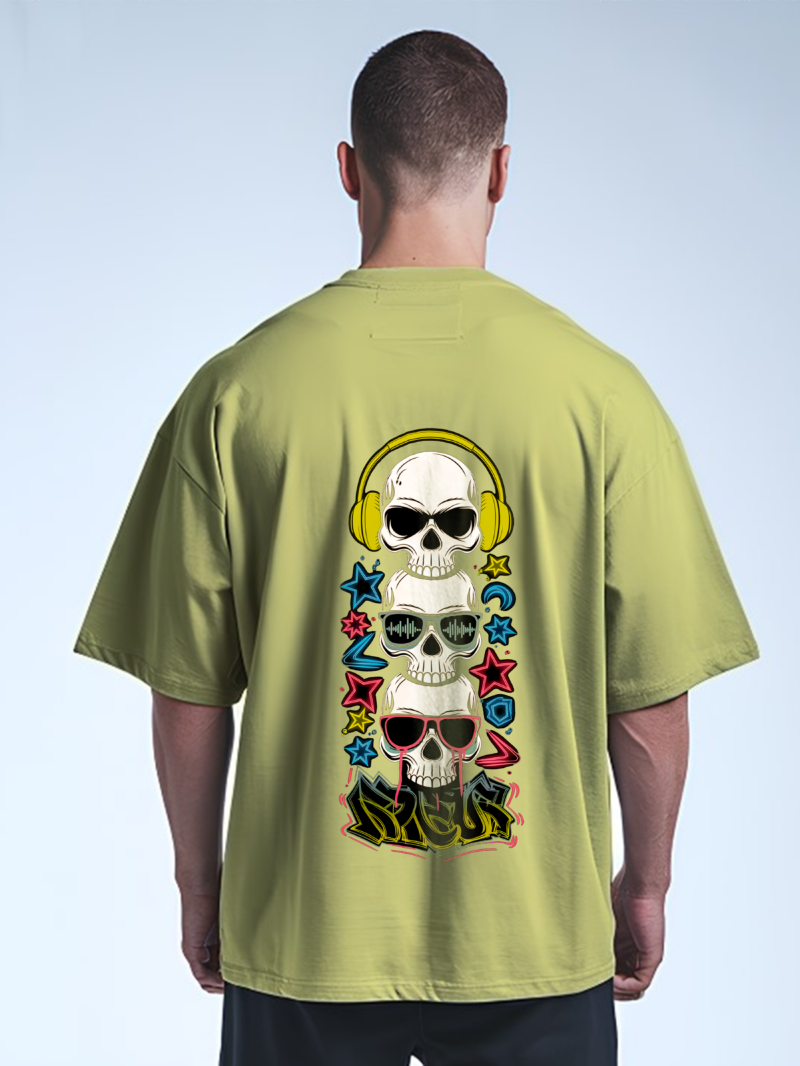 Cosmic Skull Beats Tee - Dual Dimension Design - Image 6