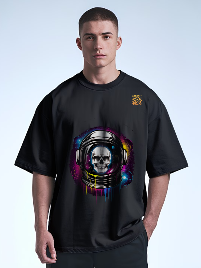 Cosmic Skull Beats Tee - Dual Dimension Design