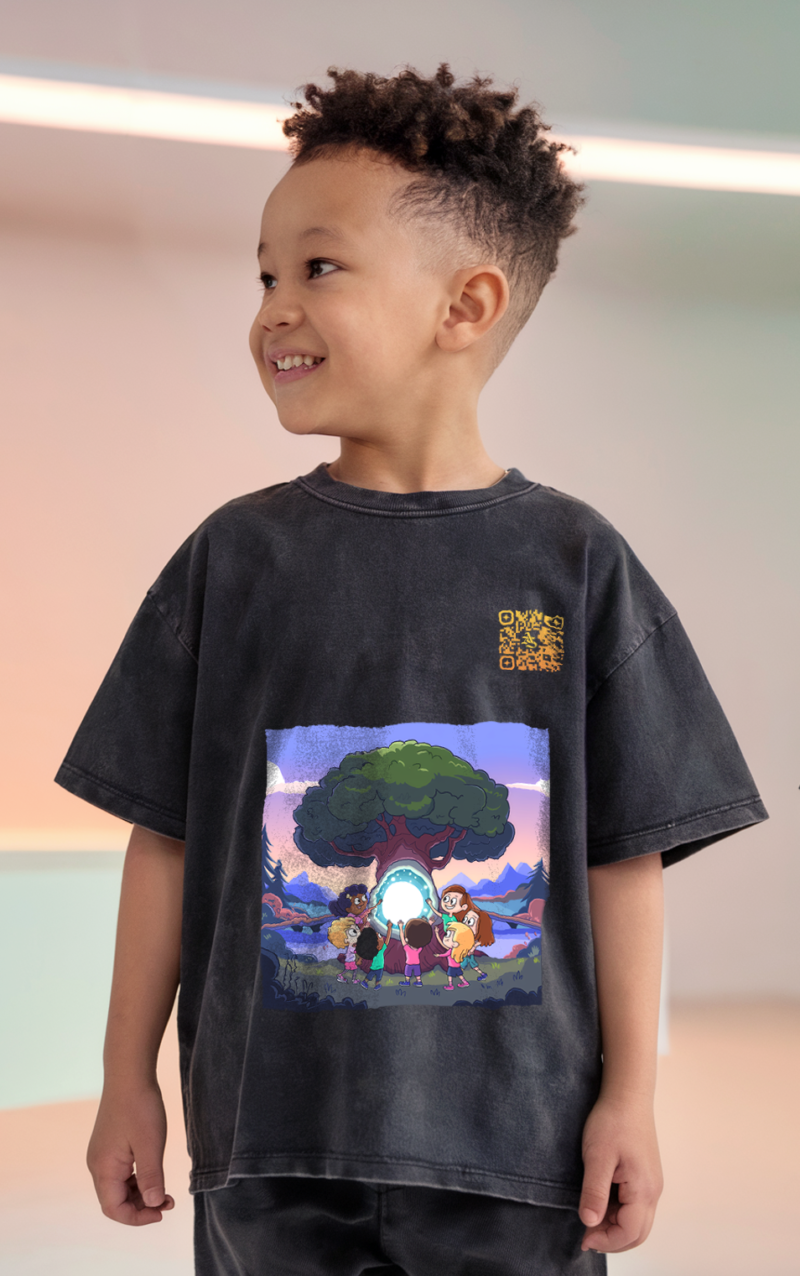 Adventure Squad Kids' T-Shirt with Enchanting Dual-Sided Artwork